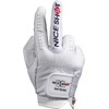 Nice Shot The Bird Golf Glove in White Cabretta Leather