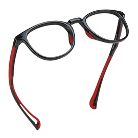 LifeArt Kid Blue Light Blocking Glasses, Filter 85% of Harmful Blue Light, Anti Eyestrain and Blurry, Computer Glasses, Cut UV400 Anti Glare(Black)