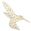 GRAVURZEILE 3D Wooden Origami Decoration - Hummingbird Design - Modern