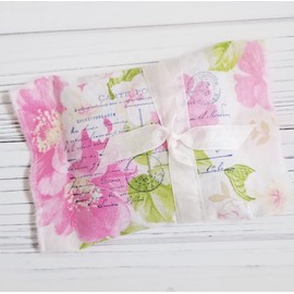 Herbal Dream Sachet for Natural Sleep - Natural Blended Hops Potpourri, Experience Better Sleep and Sweeter Dreams, Size: 6" x 4" mini pillow - French Floral Pink