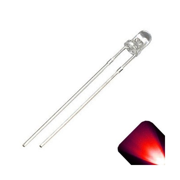 Lighthouse LEDs 20 x LED 3mm Red Ultra Bright Water
