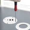 amangul Office Charging Solution Embedded USB with Splitter Round Desk