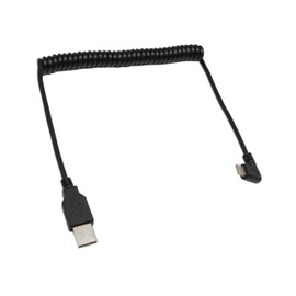 zdyCGTime USB 2.0 A to 90 Degree Right Angle USB C Spring Extension Cable Type C USB 3.1 Male to USB A 2.0 Male Data Cable for Tablets Cellphone(1.2M)
