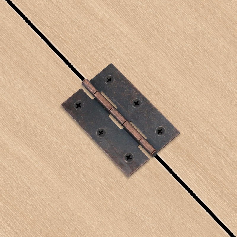 Antrader 12 PCS Folding Butt Hinge, Cabinet Gate Closet Door