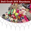 150Pcs Keychain Rings Set, 25mm Key Ring Hoops, Keyring Chain