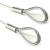 PSI, 3/16" Vinyl Coated Galvanized Steel Cable with Looped Ends,