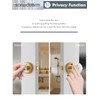 SORWDUERM 2 Pack Crystal Door Knob Gold Door Knobs Interior