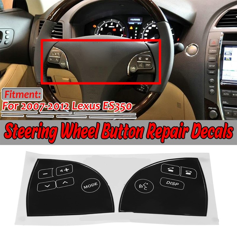 Car Steering Wheel Button Repair Decals Sticker Repair Button Broken