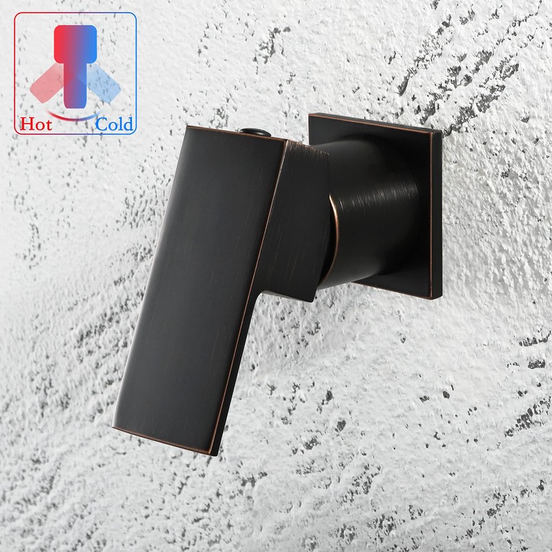 SKOWLL Wall Mount Bathroom Faucet, Single Handle Wall Mount Waterfall