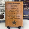 Education Award Plaque – Custom Teacher, Student, or Faculty Recognition