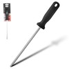 Alpine Cuisine Tempered Steel Knife Sharpener 8 Inch with Ergonomic