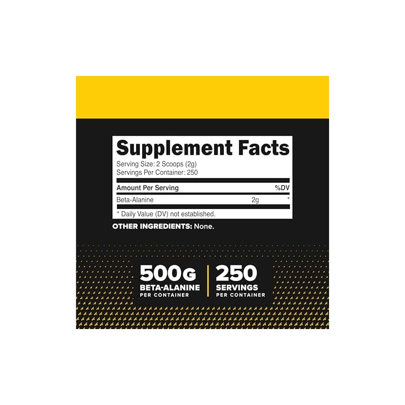Primaforce- Beta Alanina en Polvo 500 Gramos (1.1lbs) Sin Sabor