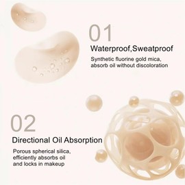 Air Soft Focus Loose Setting Power,Matte Finish,Compact,Waterproof and Longlasting Finishing Powder,Magnetic Talc-Free Face Powders,2 Natural for Oily Skin.