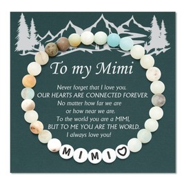 Shonyin Mimi Gifts for Grandma from Granddaughter Best Grandma Gifts from Granddaughter, Mimi Bracelet Present for Grandmother Birthday Gifts for Mimi Christmas Valentine Mother's Day Gift