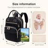 Baby Changing Bag Backpack, Quilted Waterproof Nappy Bag with Insulated
