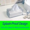 Square Clear Acrylic Tissue Box, Box Covers Rectangular, Bathroom Facial