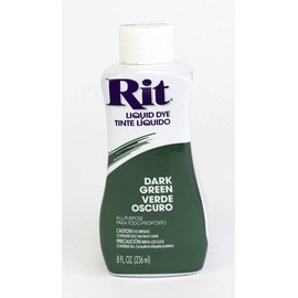 Rit Dye Liquid Dye, 8 fl oz, Dark Green, 3-Pack