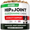 STRELLALAB Glucosamine Treats for Dogs - Joint Supplement w/Omega-3 Fish