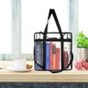 ifundom Bolso de Hombro Transparente Negro de Pvc y Multifuncional