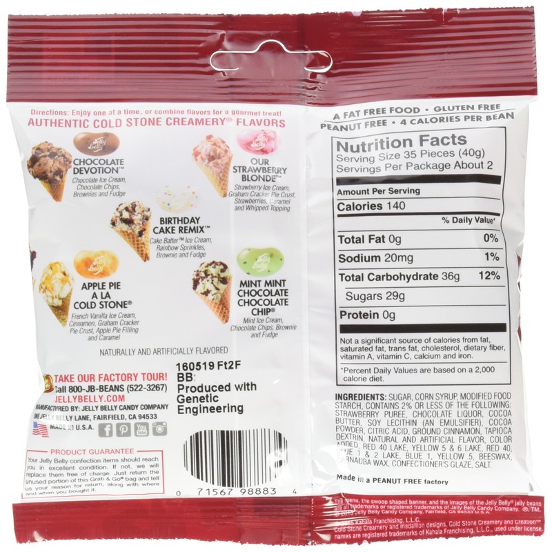 Jelly Belly Assorted Beans - Cold Stone Ice Cream Parlor