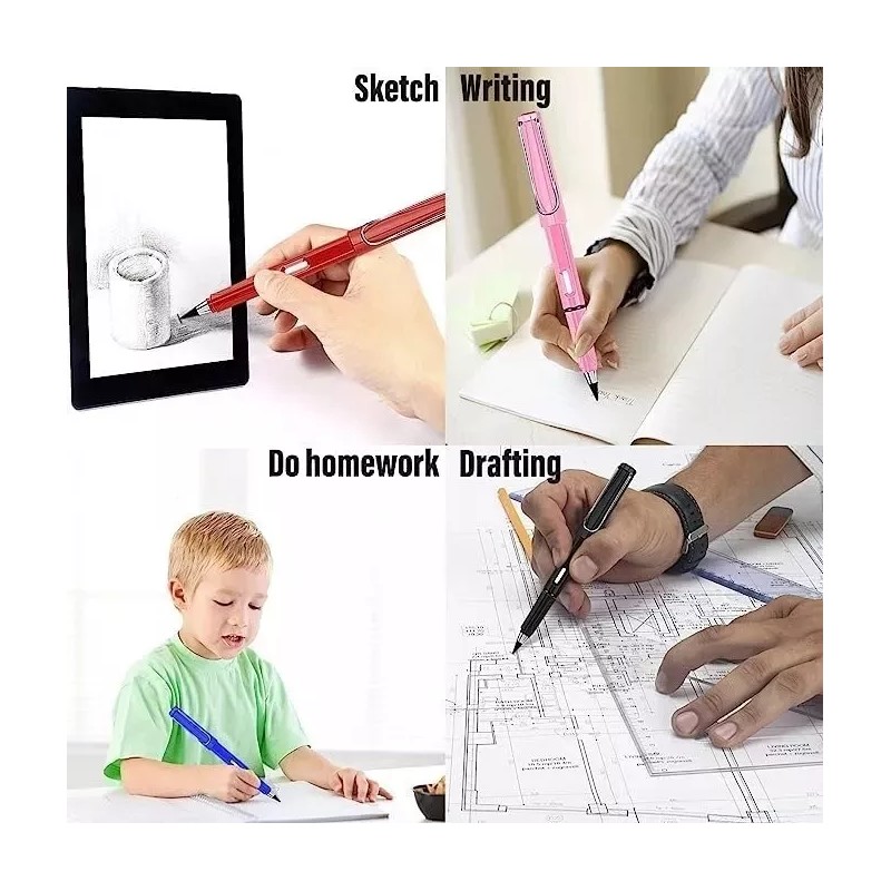 ML Lápices Infinito Mágico Con Borrador 25 Pzs