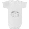 Azeeda 3-6 Monate 'Singendes Katzentrio' Baby-Wachstums-/Bodysuit (GR00145195)