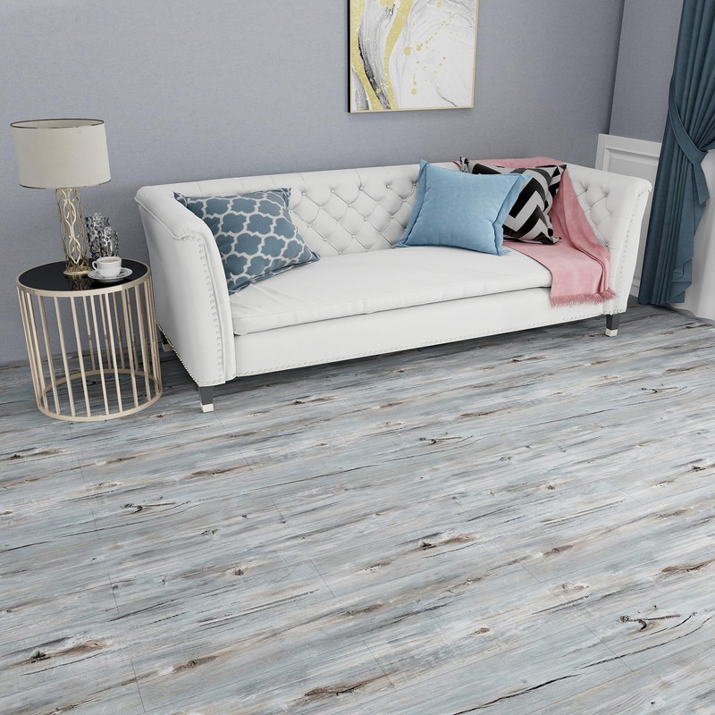 Lareko 54 Sq.Ft,Wood Peel and Stick Floor Tiles,36 Pack Grey