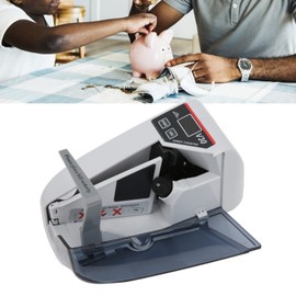 Money Counter, 600Pcs/min Portable Mini Currency Counter, Banknote Counting Machine, Preset Points, Cash Register (EU)