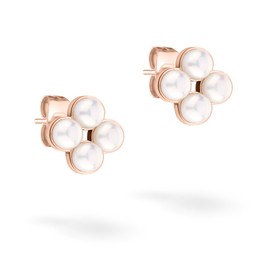 Tamaris TJ-0517 Stud Earrings, Stainless Steel, Glass Pearl