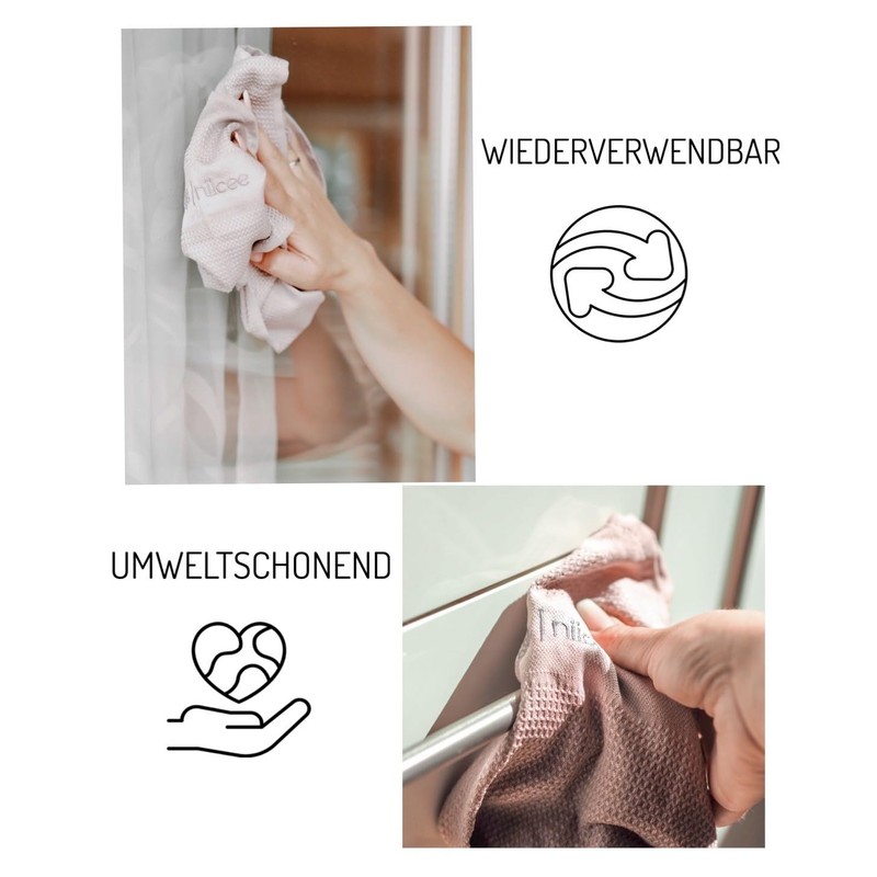 4 x niicee® microfibre cloths, cleaning cloth, all-purpose cloth, car