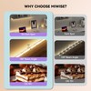 MIWISE COB LED Strip,2700K Warm White 20ft/6.1m,Dimmable Super Bright 24V