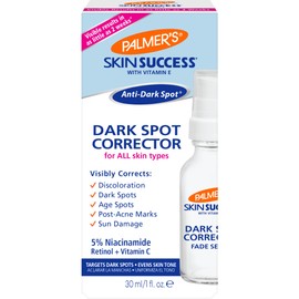 Palmer's Skin Success Dark Spot Corrector Fade Serum with Vitamin E and Niacinamide, Helps Reduce Dark Spots and Discoloration, Facial Serum for Uneven Skintone, 1 Ounce