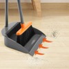Long Handle Broom with Upright Standing Dustpan Combo for Office