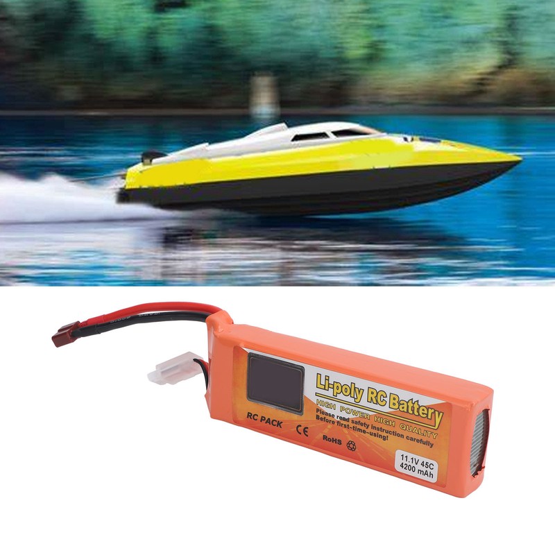 4200mAh Lithium Battery 11.1V 45C High Capacity Rechargeable Lipo Battery