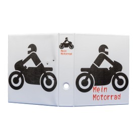 Motif A4 Folder - My Motorcycle - Sturdy PVC Folder with 2-Ring Mechanism, Made in Germany, Durable Folder for Documents and Documents, No Import