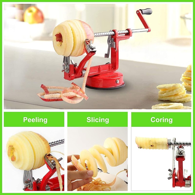 3 in 1 Apple Peeler Corer, Potato Pear Fruit Peeler