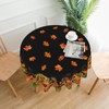 Lvhompro Fall Leaves Tablecloth 60 Inch Round Autumn Seasonal Table