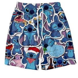 Men's Beachwear Board Shorts Swim Trunks Beach Shorts TK10 L/(Everyday Happy Strawberry Bear) Random Pattern 5ea