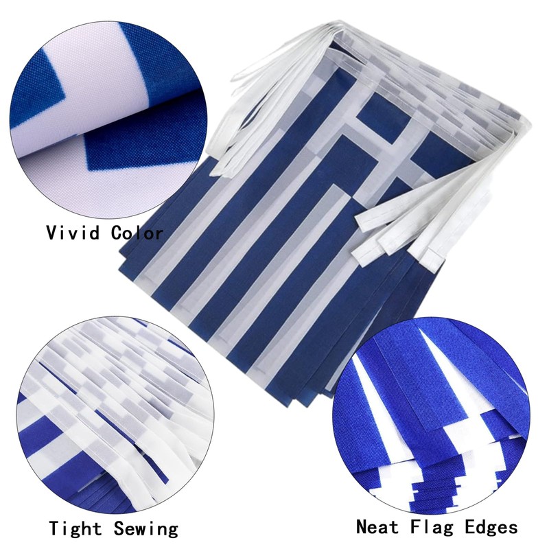 GSYLPFT Greece Flags Greek String Flag Banners for Patriotic Events