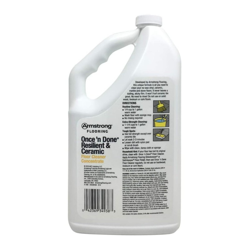 Armstrong Once'N Done Citrus Scent Floor Cleaner 64 oz. Liquid