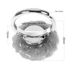 Justinstones Crystal Quartz Carved Gemstone Daisy Flower Promise Ring 25MM