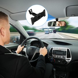 DECHOUS Rear View Mirror Mount Bracket - Car Dash Cam Rear View Mirror Back Plate Panel Bracket Arm for Vehicles 5.5"-12" Rearview Dash Cams