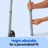Medline Lightweight Folding Walkers for Seniors, Adults with 5” Wheels,