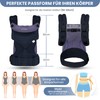 TOFFCAEA Baby Carrier - Ergonomic, Easy to Carry, Pure Cotton,