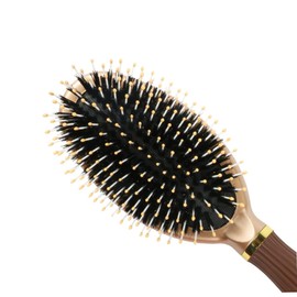 BIUDECO Hair Brush Handle Boar Bristle and Nylon Needle Anti-static Hair Styling Comb