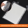 A5 Dividers,6 PCS Binder Dividers with 6 Holes,Clear Folder Divider,A5