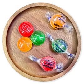 NY Spice Shop Sugar Free Assorted Fruit Hard Candy - 8 Ounce Individually Wrapped Old-Fashioned Assorted Fruit Hard Candy - Sweet Tart Sugar Free Buttons - Perfect Flavor for Holidays