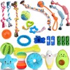 Tail Twist Dog Toys Bundle - 25 Pack Teething Toys,