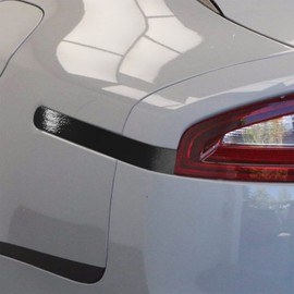 Tail Light Lamp Side Reflector Delete Vinyl Decal Overlay Wrap Compatible with Kia Stinger 2018 2019 2020 - Gloss Black