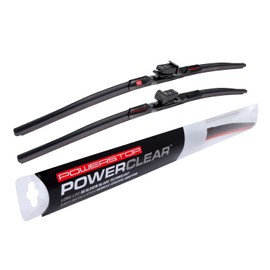 PowerClear by PowerStop – PCK-2222-3 - Front 22" + 22" Windshield Wiper Blade Set, Top Lock For Chevy Silverado 1500/2500/3500, GMC Sierra 1500/2500/3500, Suburban, Yukon, Escalade [Model Specific]